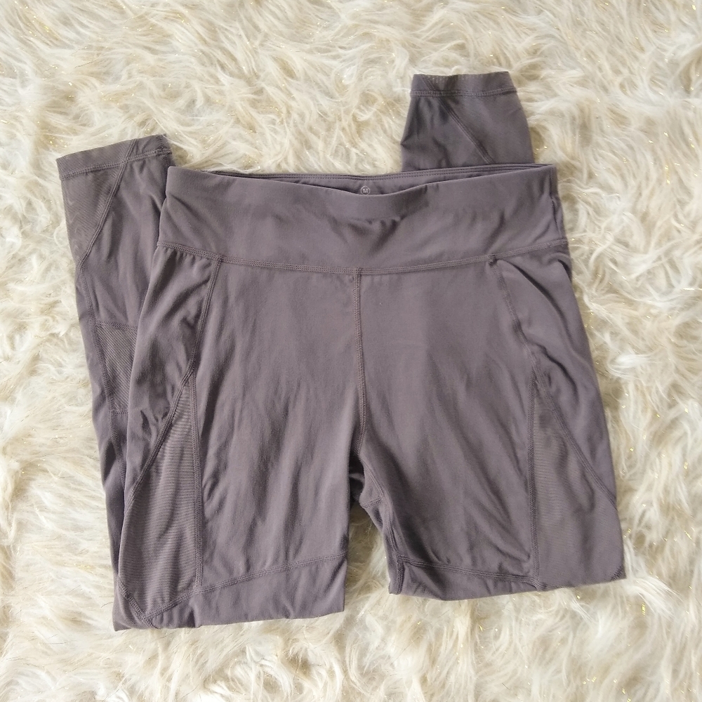 Sweaty Betty Taupe Mesh Leggings - M
